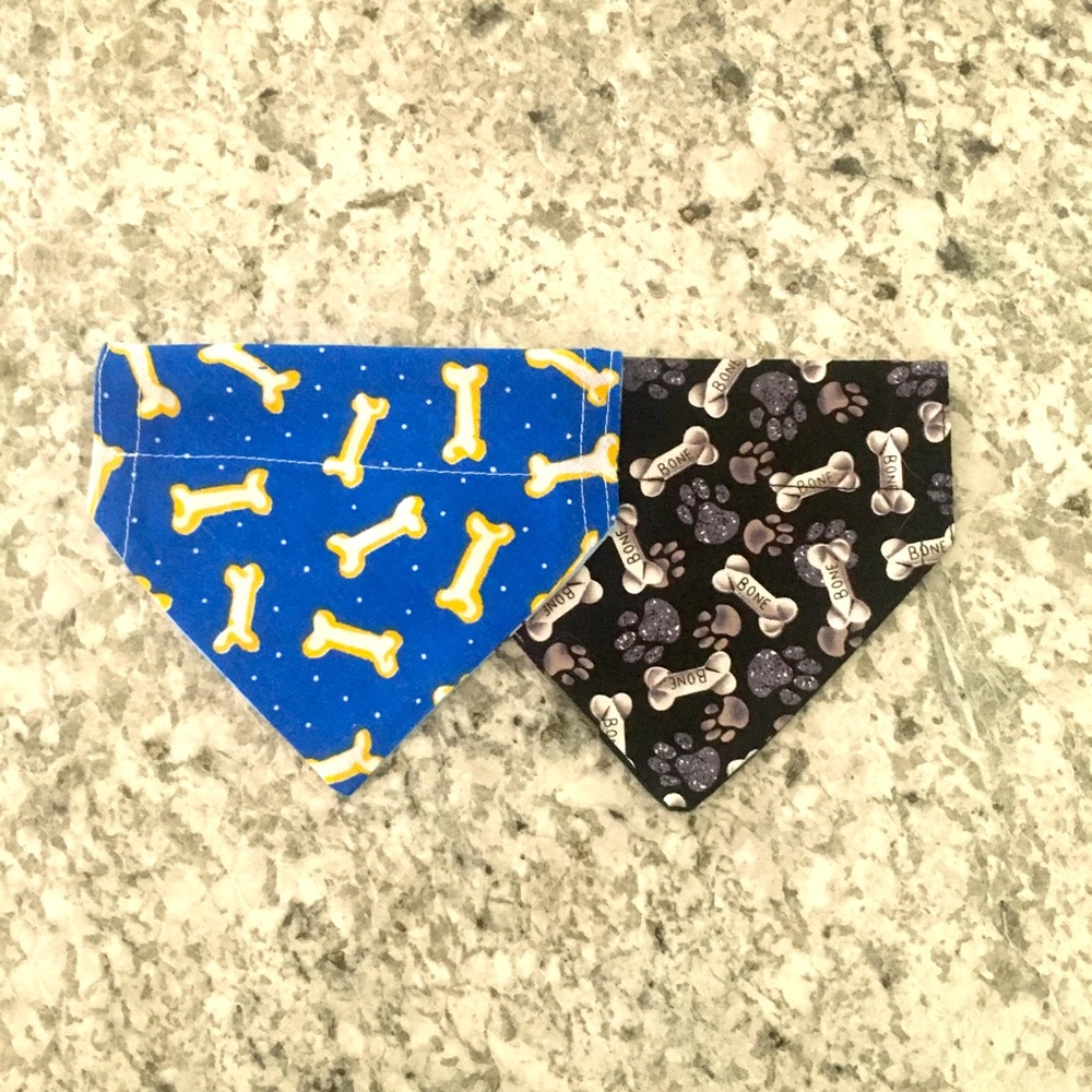 Handmade New reversable dog bandanas NWOT